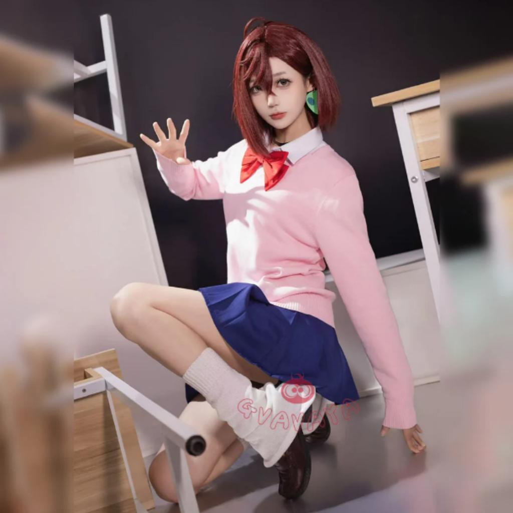 Momo Ayase Cosplay Costume Anime Dan Da Dan perruque Cos Costume écolière uniforme jupe tenues féminines