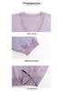 Chic V-Neck Hollow Knit T-Shirt for Middle-Aged Women - Loose, Comfortable Casual Top