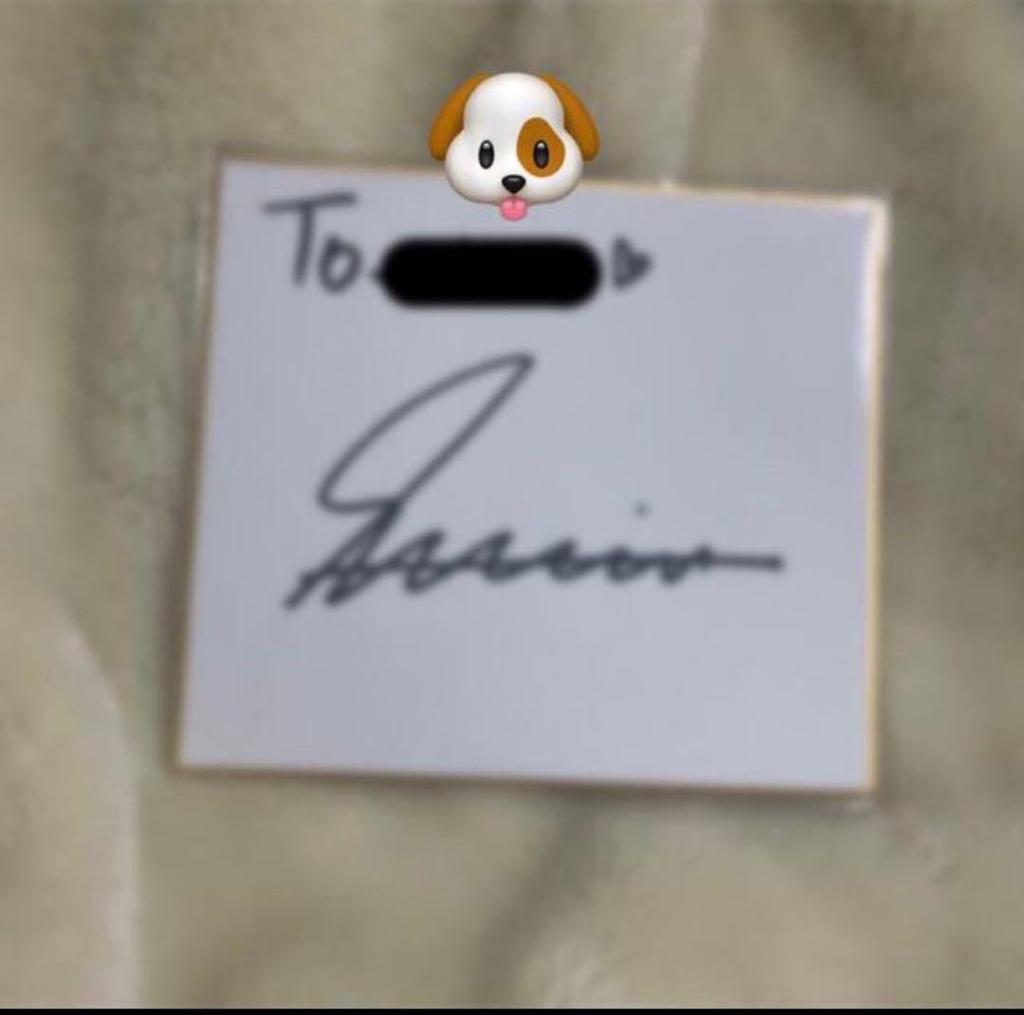 [USED] Stray Kids Seungmin autographed colored paper