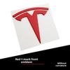 SGJPH1 For Tesla Model 3 Model Y Car Logo Badge Hood Front Grille Rear Trunk Decoration Sticker Accessories Cybertruck Roadster SpaceX