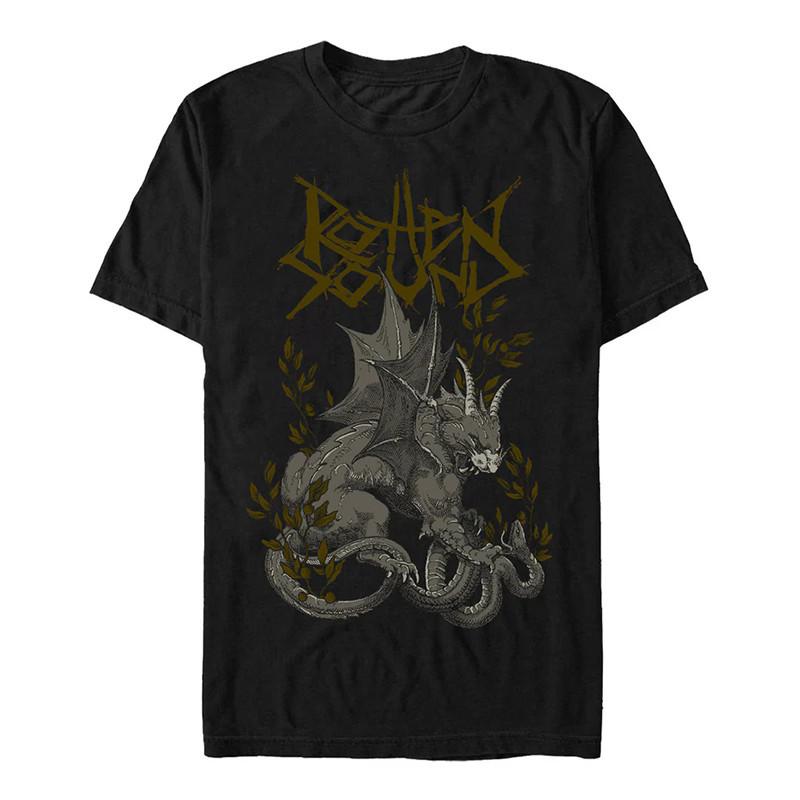 Black Metal Band Wolves in The Throne Room Digital Print American Pure Cotton Shortsleeved Tshirt for Men