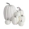 7Pcs Artificial Pumpkin Fall Decoration Thanksgiving Halloween Harvest Festival Foam Faux Pumpkin Ornament Assorted Size Fake Vegetable Party Decor
