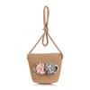 New Summer Kids Flower Caps Bag Girl Sandy Beach Hat Baby Coin Cute Weave Straw Purse Children's Messenger Backpack
