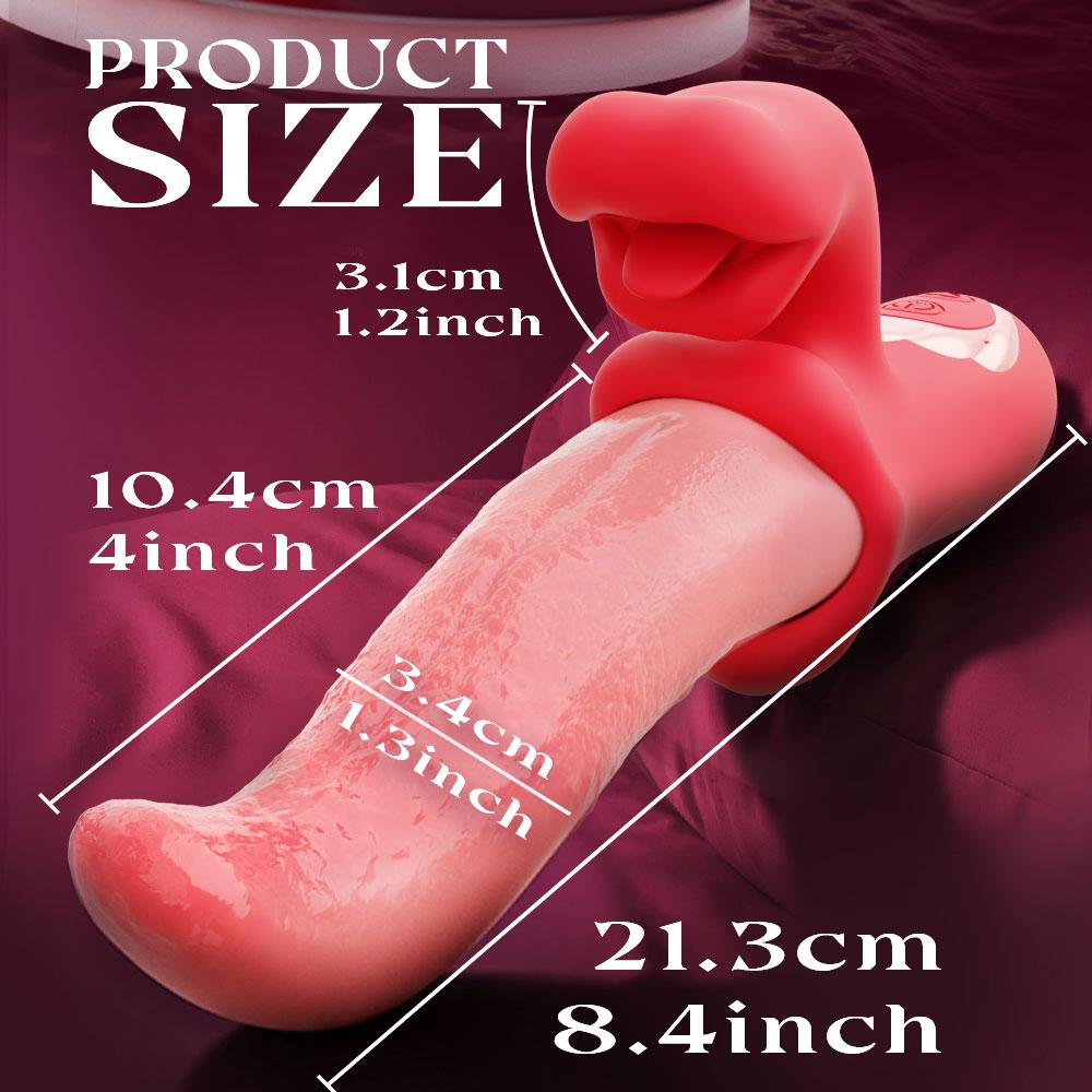 G-spot Vibrator Dildo Sex Toys 10 Patterns Tongue Licker Vibrator Clitoral Stimulator Female Masturbator Adult Female Sex Toys