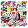 50 Running English Stickers New Product Sports Series Running Running Graffiti Water Cup Fitness Stickers