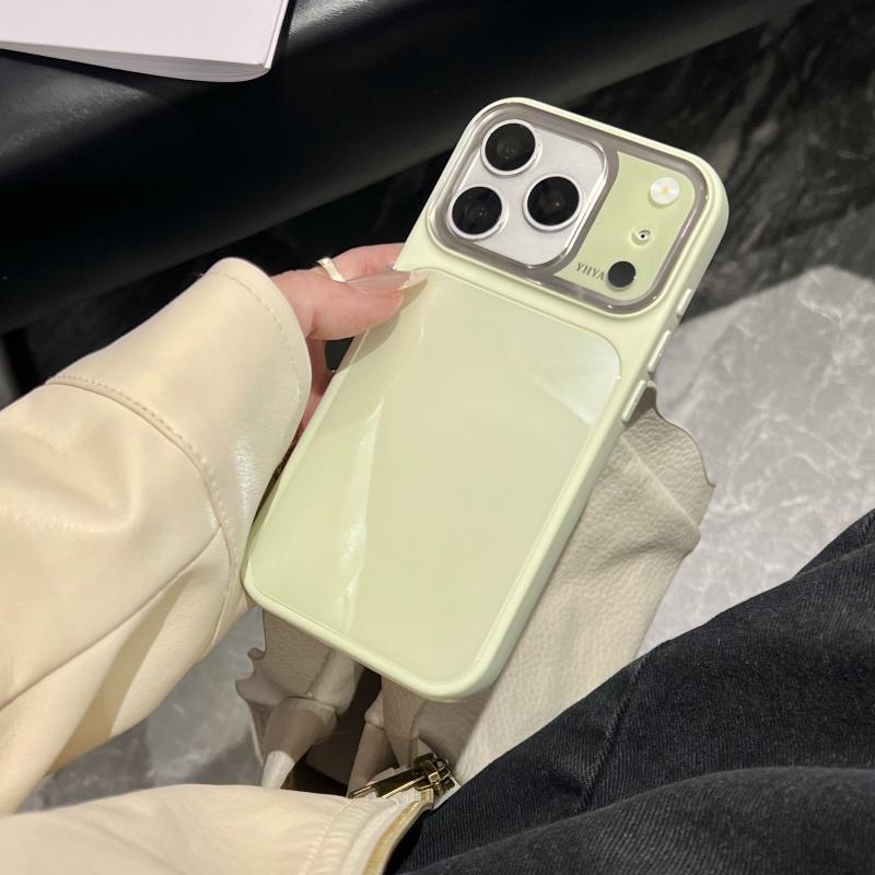 

Luxury Glossy Jelly Glass Case For iPhone 17 16 15 14 13 12 Pro Max Shockproof Hard Armor Camera Protection Turn INTO 17 Cover iPhone 15