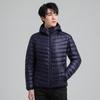 Trendige Herren Kapuzen-Daunenjacke - 90% Weiße Ente, Perfekt für Frühling & Herbst