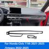 For Honda Civic 11th -2025/Integra -2025 Carbon Fiber Center Console Air Condition Vent Outlet Cover Trim Accessories