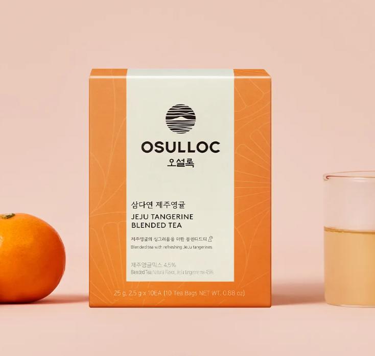 Osulloc Чай Samdayeon Jeju Young Citrus – 10 пакетиков, освежающая корейская цитрусовая смесь