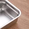 1/2Pcs Snack Box Double Compartment Stainless Steel Container Anti-Leak Design Dishwasher Safe Sauces Dressings Box