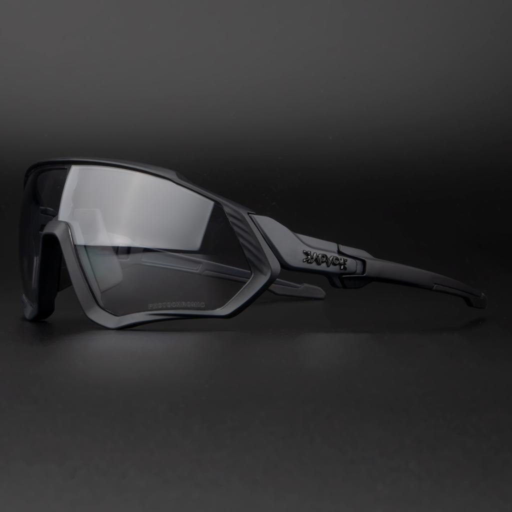 Color-changing cycling glasses with myopia running sports bicycle driving windproof eye protection