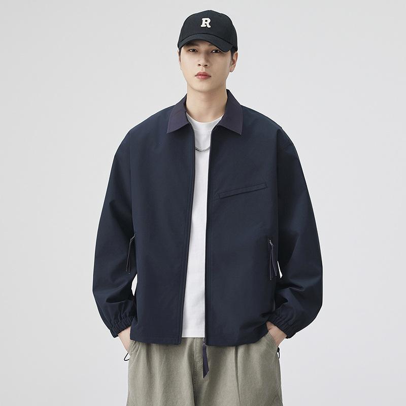 

Work Jacket Men s New Lapel Jacket Autumn and Winter Fashion Loose Casual Couple s Coat 3XL