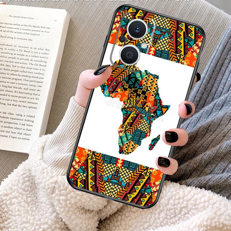 Africa Map Geogra Case For OPPO Reno 12F 12 13 11 F 8T 7 8 10 Pro OPPO Find X8 X6 Pro X3 X5 Lite Cover Fundas