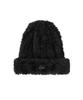 LEE Hairy Fur Beanie Black