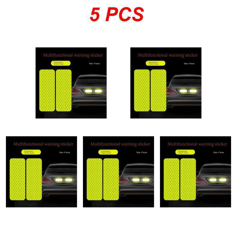 1 ~ 5 bucăți autocolante reflectorizante pentru bara de protecție a autovehiculului benzi reflectorizante de avertizare autocolante reflectoare de siguranță