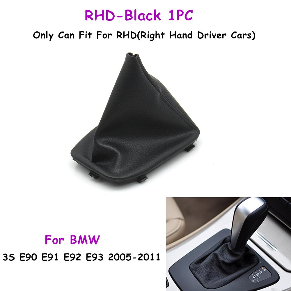 E90 E91 E92 E93 2005-2011 Car Front Automatic Gear Shifter Boot Leather Dust Cover Frame For BMW 3S 25167592028 25167592029