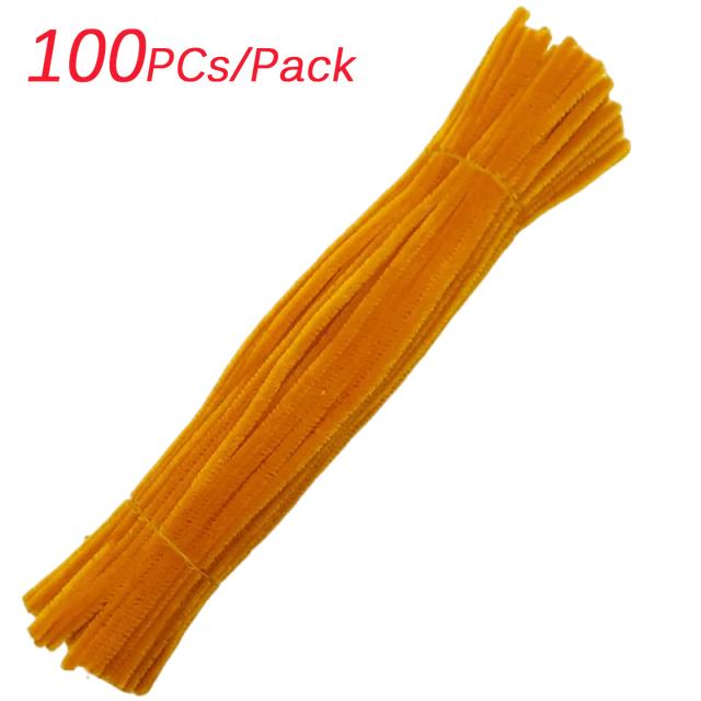 100/300PCS Creative Wires Chenille Wire Pipe Flower Headband Colorful DIY Plush Stem Wired Twist Stick DIY Handmade Toy Materia