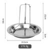 Stainless Steel Chicken Rack Outdoor BBQ Grill Household Removable Roast Chicken Tray Bbq Accessories Barbecue Utensils