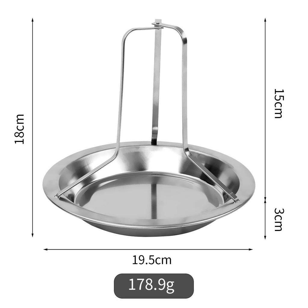 Stainless Steel Chicken Rack Outdoor BBQ Grill Household Removable Roast Chicken Tray Bbq Accessories Barbecue Utensils