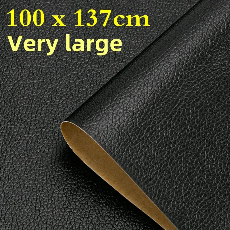 Black Thickened Self Adhesive Leather Sofa Repair Bed Soft Bag Leather Repair Subsidy Fix Mend Pu Artificial Leather Skin Patch