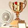 Crescent Shape Personal Air Circulator LED Light Table Cooling Fan Portable Fan  Home Office