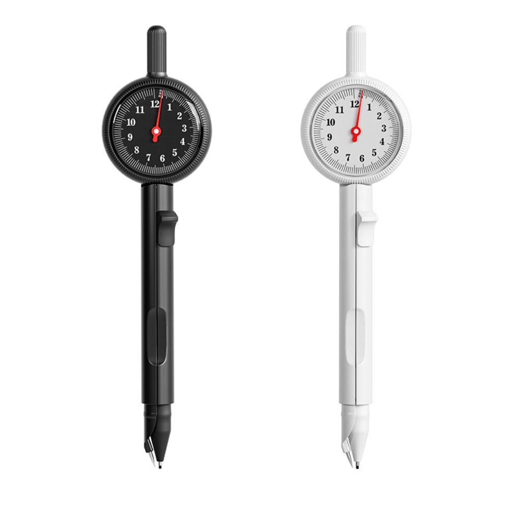 Push-Button Control Geometry Drawing Compass ABS Integrated Ruler Radius Pointer Compass  Exam Use