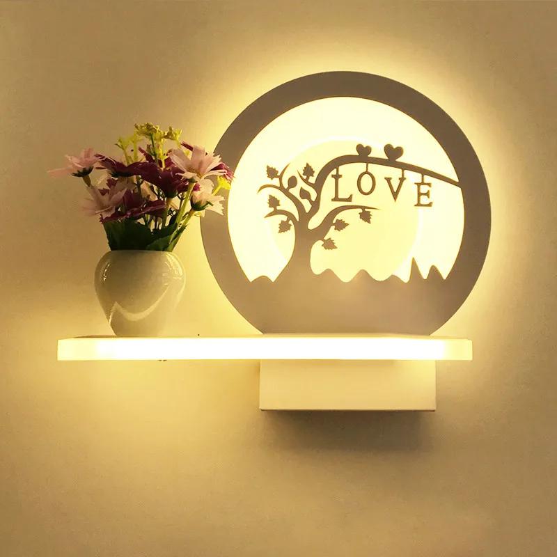 Modern Simple Warm Bedroom Bedside LED Lamp Creative Living Room Corridor Decorative Children's Led Wall Light  ZM1024