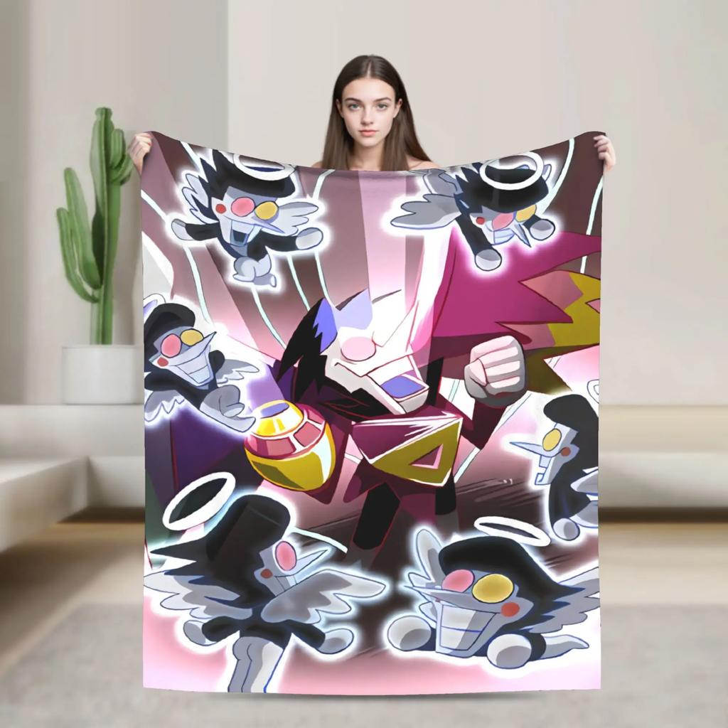 Deltarune Tenna Throw Blanket Soft Flannel Travel Blanket For Living Room Custom Diy Bedspread Perfect Gift Idea
