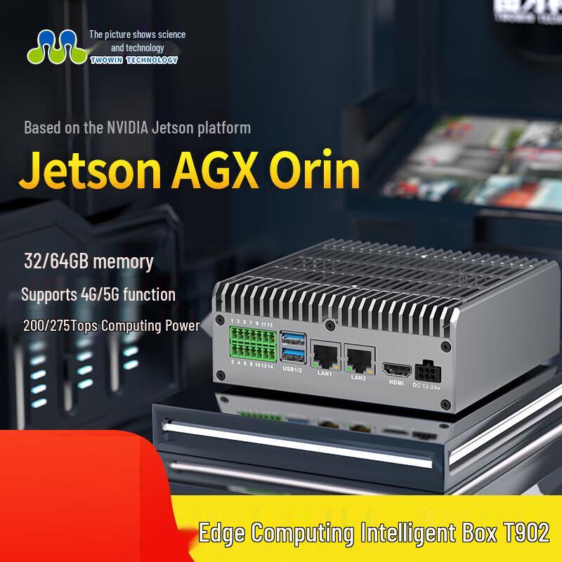

Коробка для AI Edge Computing Jetson Orin Nano T902