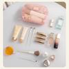 Casual Nylon Cosmetic Bag With Zipper Hand-held Mesh Makeup Bags Mesh Multipurpose Storage Pouch Travel
