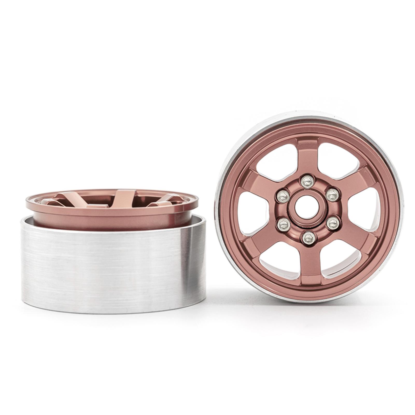 

Aluminum Alloy Wheel Beadlock 1.9in Wheel s Hub 4pcs Replacement for 1Celsius10 4 SCX10 90046 SCX10 III 03007 03003 RC Car