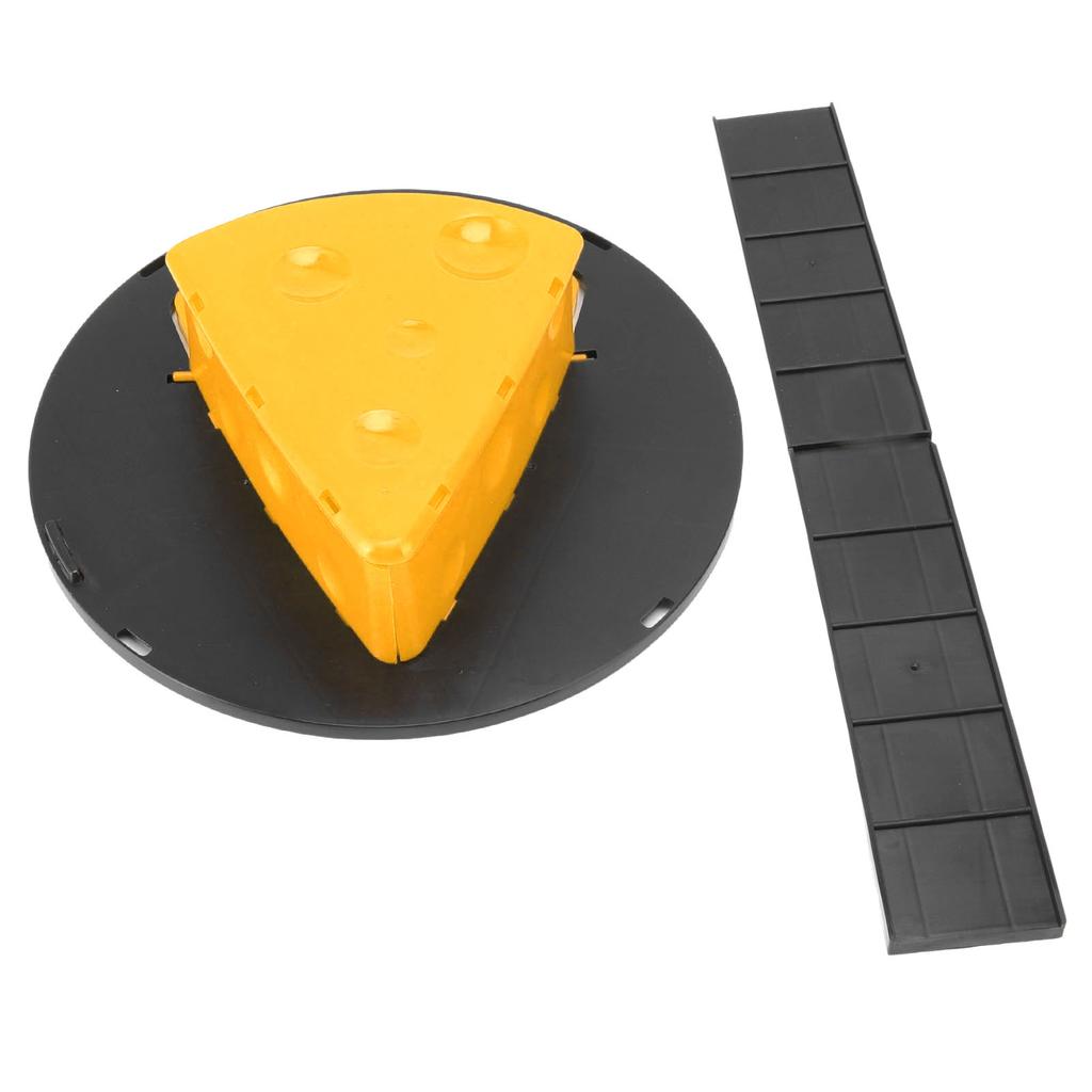 Slip Lid Mouse Trap Automatic Reset Reusable Cheese Shape Detachable Rat Trap for Barn Kitchen