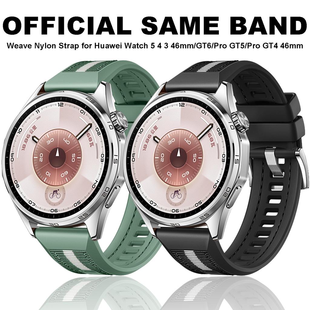 22mm Silikonový Pletený Nylonový Řemínek pro Huawei Watch GT6 Pro 46mm Pásek Nárameník pro Huawei GT5/GT4/GT3 46mm Náramek Řemínek na Hodinky
