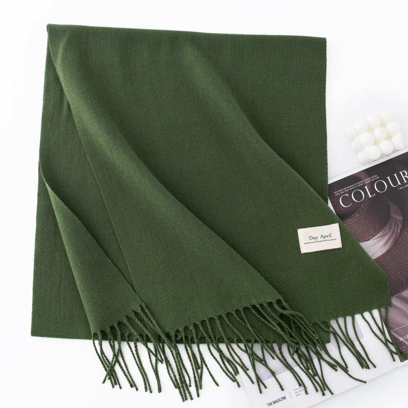 Winter Cashmere Scarf Shawl 2in1 Men Women Solid Color Warm Fashion Versatile High-end