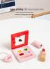 Pink Wooden Princess Makeup Bag Toy Set for Girls