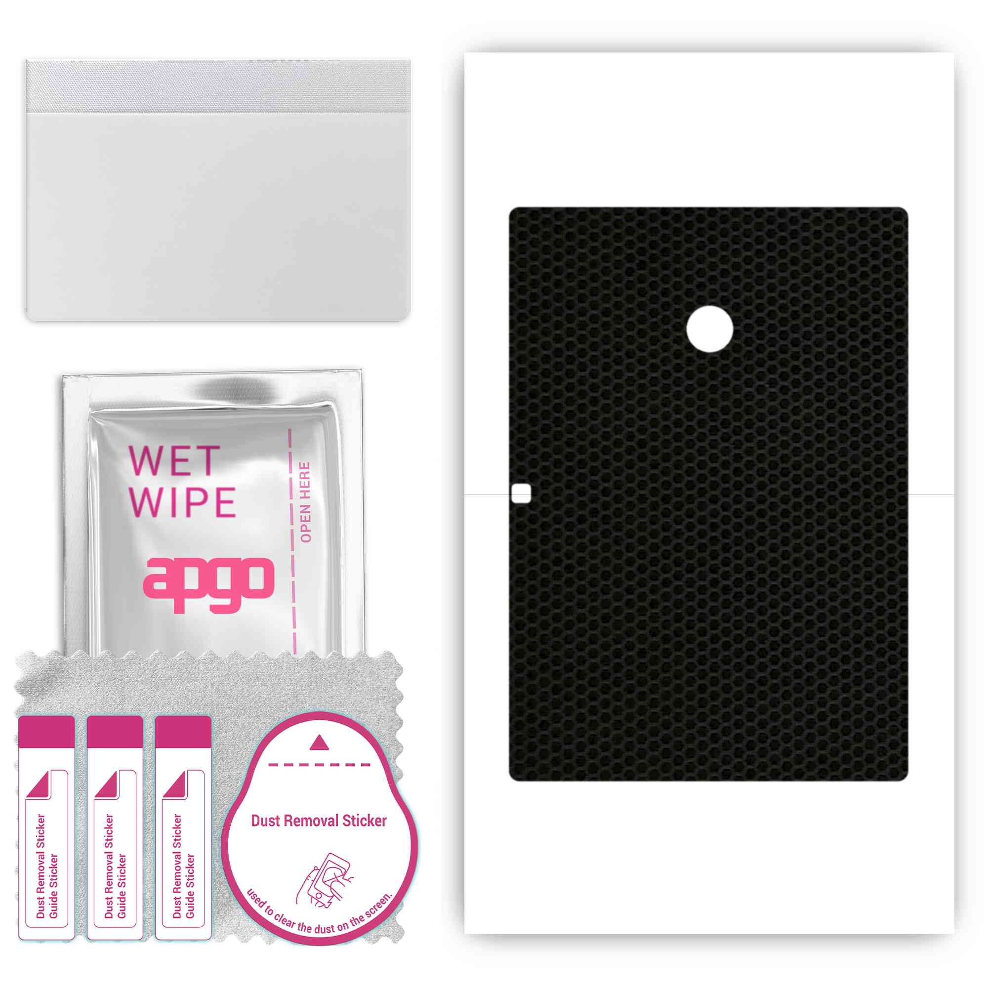 

apgo skin sticker film foil vinyl for the BACK compatible with Teclast T20, scratch-resistant, easy to install - Matrix