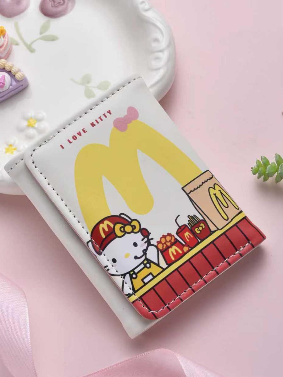 

Hello Kitty Three-Fold Card Holder & Coin Purse | Cute Print & Anti-Magnetic 10.5x8.5x1.5 cm
