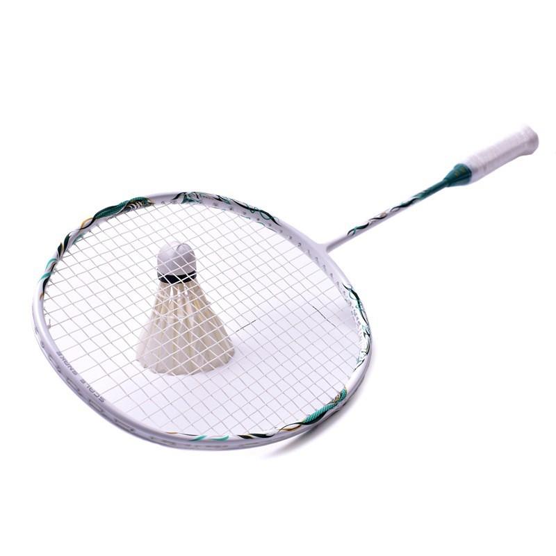 Ultra-Light Carbon Badminton Racket Adults 75-79g Full Frame Pre-Strung 24LBS G5 Grip Intermediate To Advanced Players