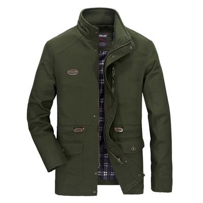 Chaquetas de hombre de nuevo estilo para otoño e invierno, abrigos casuales para hombre, cortavientos lavado de algodón puro