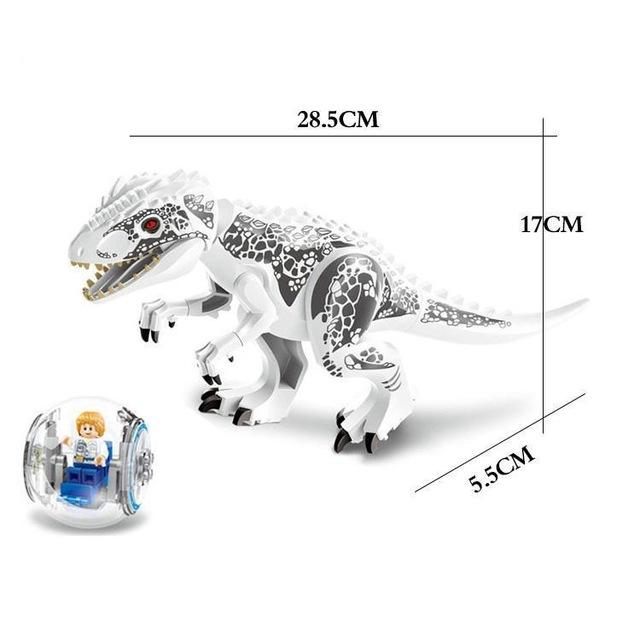 Jurassic Building Blocks World Dinosaurs Figures Bricks Baryonyx Tyrannosaurus Rex Indominus Rex I-Rex Assemble  Kids Toys