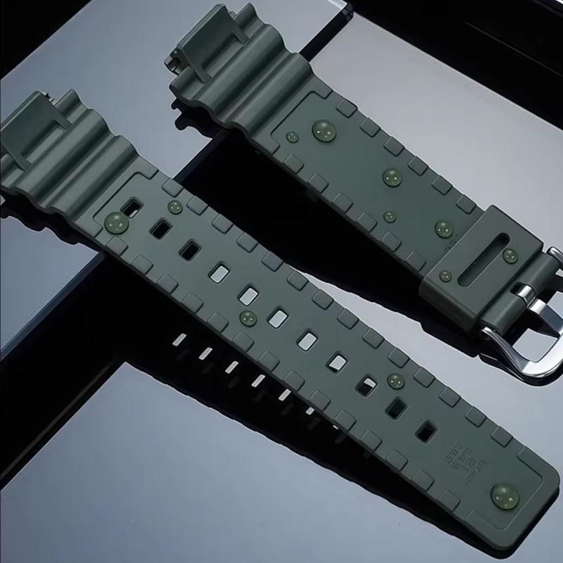 For Casio MRW-S300H Series Watch Bracelet Modification With Soft Resin Silicone Special Watch Strap Resin Dust-Free Wristband