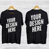 Personalized Custom Print Your Logo Photo Custom Made Shirt 2sided Shirt Unisex T-Shirt
