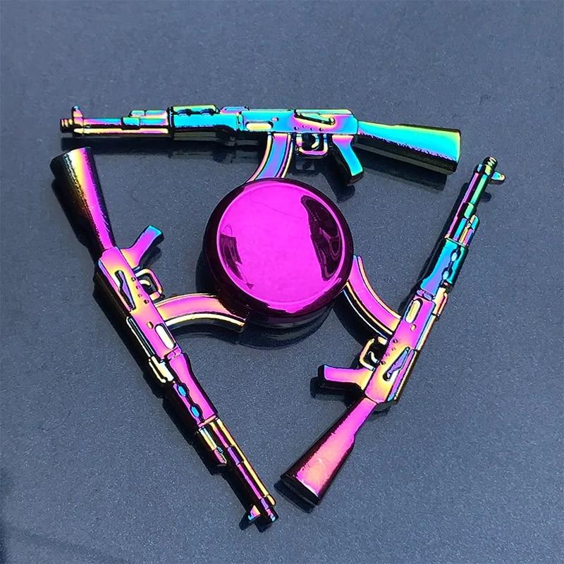 Rainbow Metal Hand Spinner Focus Toy Fidget Spinner R188 Electroplate Hybrid Bearing Toys for Children