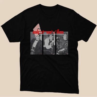 Alphaville grupa muzyka synth-pop Koszulka Czarna Rozmiar S do 5XL