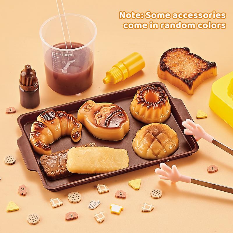 DIY Bastelset Set Weiches Silikon Knet-Lebensmittelspielzeug Kreatives Set Dekompressions-Dessert-Serie Handgemachtes Spielzeug Geburtstagsgeschenke Taschenanhänger with box
