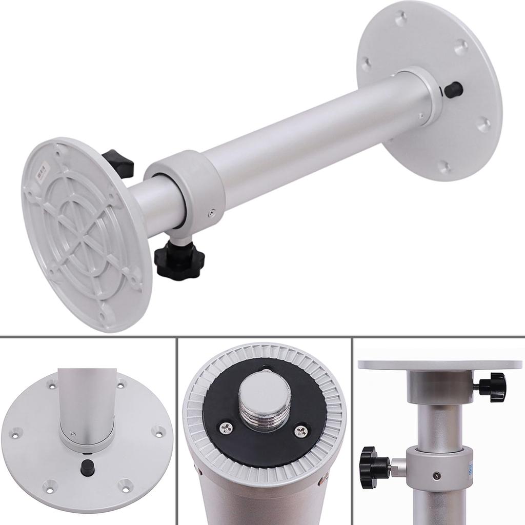 HWHongRV Adjustable Pedestal Marine Caravan Motorhome Table Pedestal Stand Base Height for RV Marine Boat 18-27.5