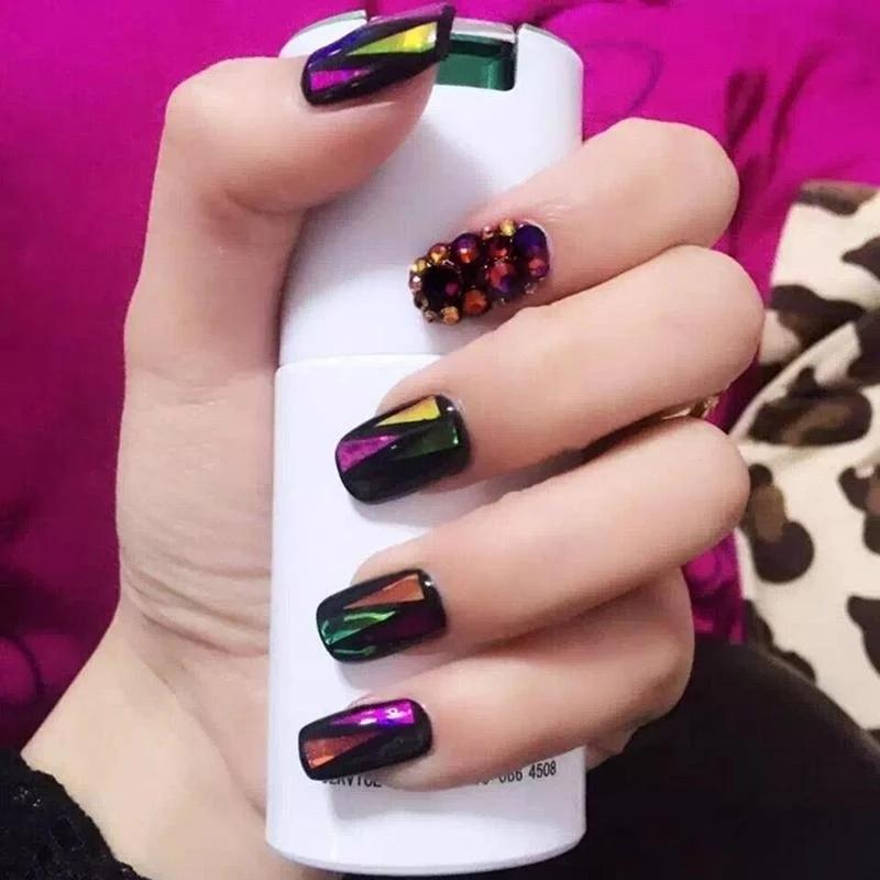 2000 PCS/package AB Color Acrylic Diamond Nails Box Jewelry 3D Decoration DIY Nail Rhinestone Crystal Accesorios