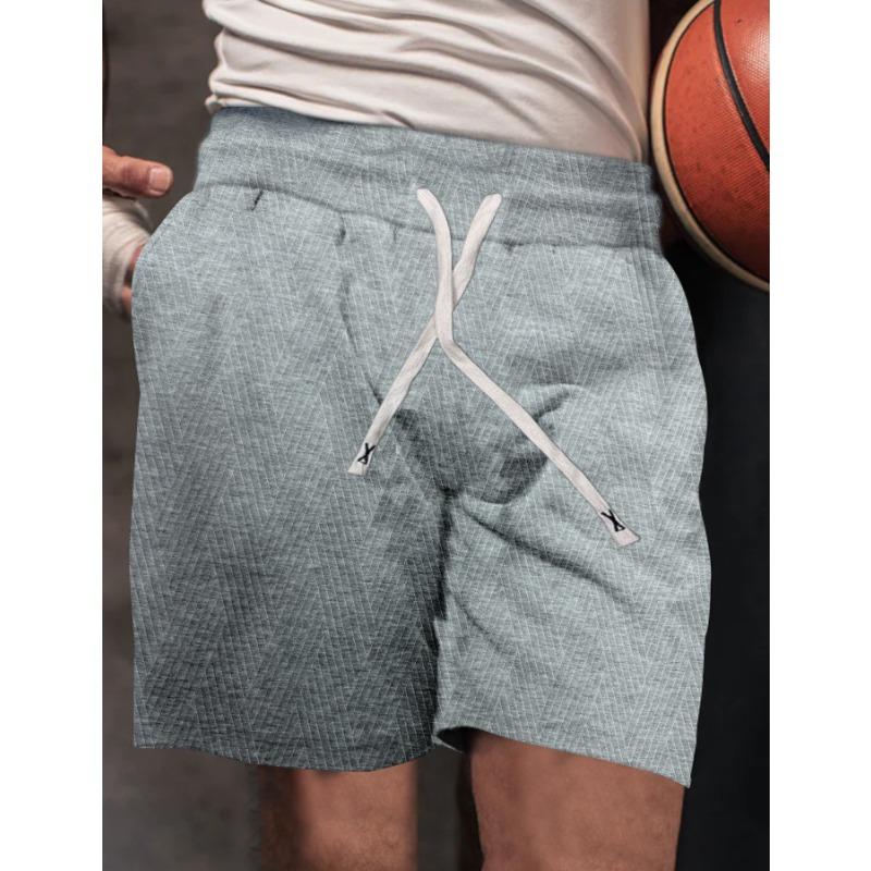 

Summer Drawstring Loose Brushed Skin Friendly Shorts Casual Sports Men s Shorts S сірий колір