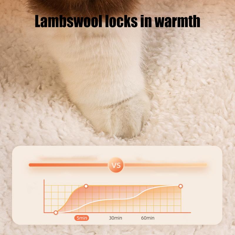 Cat Snuggle Sack Warm Cat Bed For Winter Comfortable Soft Plush Large Cat Sack For Cats And Small Pets