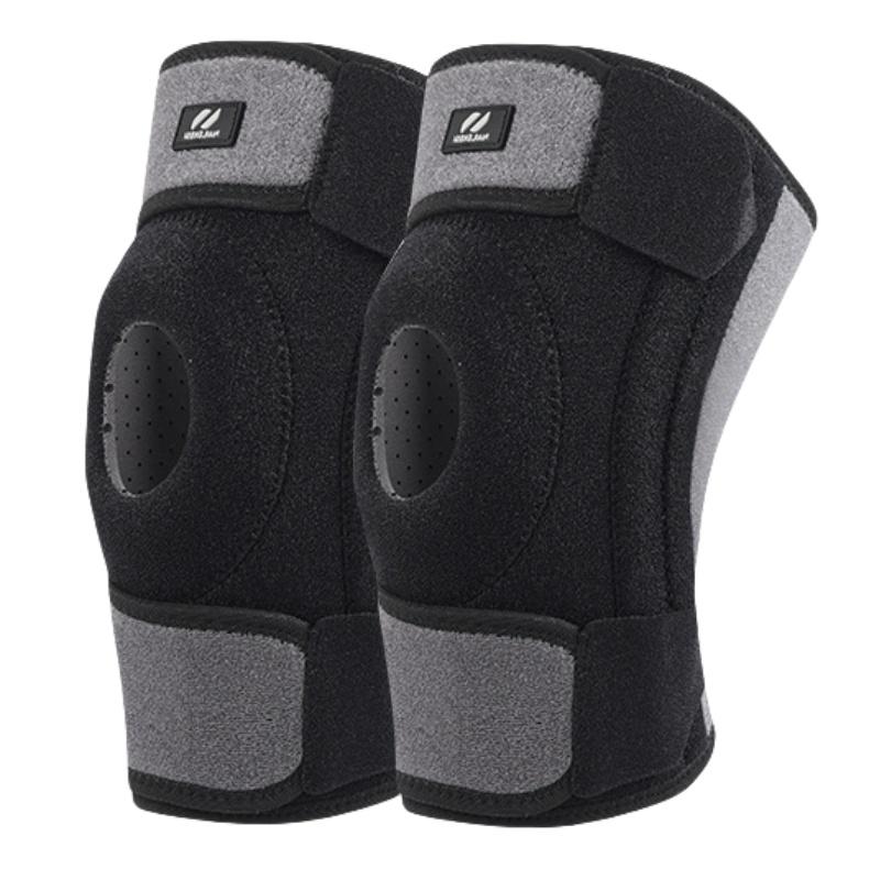 

2Pcs Sports Knee Pads With Side Springs Stabilizer & Patella Gel Pad Protector Knee Brace Support For Cycling Running Basketball